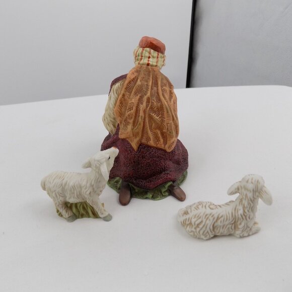 Nativity Set Vintage Ceramic 11 Piece with Box Christmas Religious Target 2004 - Picture 9 of 12